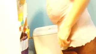 Visit in toilet with sexy underwear on me