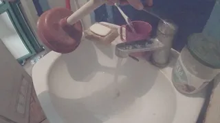 A lot of slime in my sink, yuk!