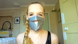 Tape Gagged Mouth and Nose