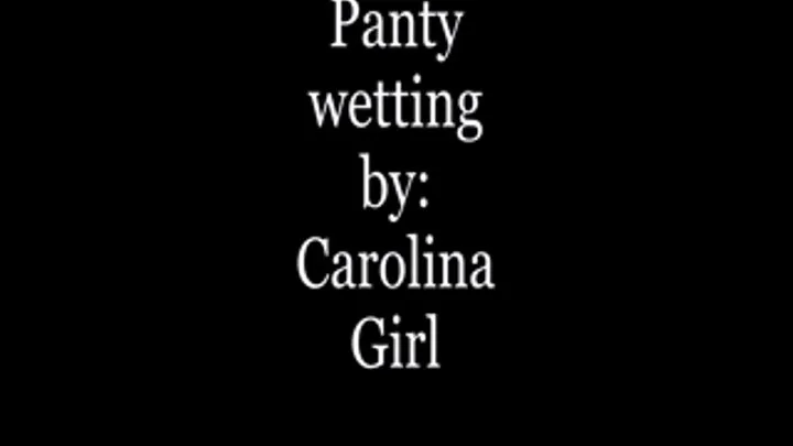 Panty wetting