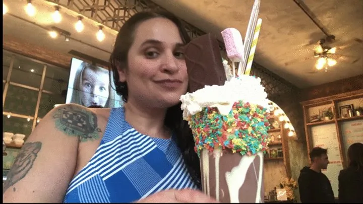 I EAT AN HUGE MILKSHAKE