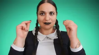 WEDNESDAY ADDAMS MESMERIZES YOU WITH HER BRAIDS