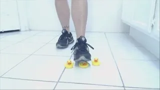 Crushing Rubber Ducks In Reebok Sneakers