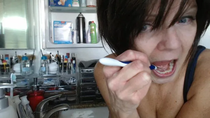 Flossing And Brushing My Teeth