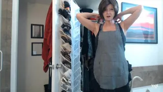 Trying On Aprons