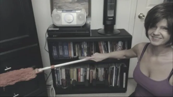 Dusting The Bookcase and Linen Closet