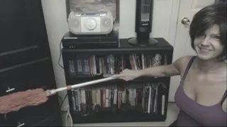 Dusting The Bookcase and Linen Closet