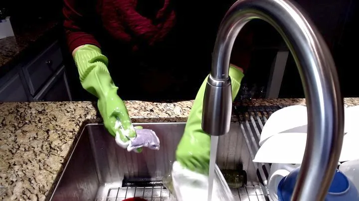 Rubber Gloves Dishwashing