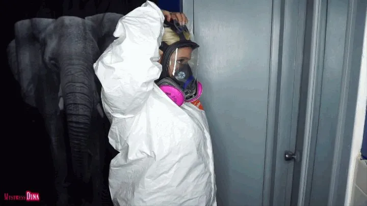 Hazmat Suit & Respirator Mask Gear Up,