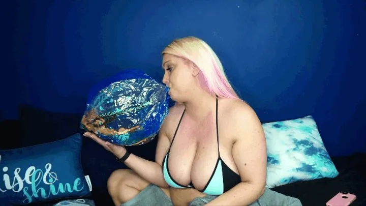 Blonde Blows Up Inflatables