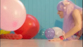 Kitty-girl with Balloons (ND )