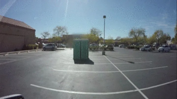 Porta Gloryhole BBW swallows cum in parking lot guy 6