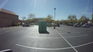 Porta Gloryhole BBW swallows cum in parking lot guy 6