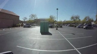 Porta Gloryhole BBW swallows cum in parking lot guy 1