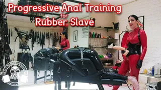 Progressive Anal Training for Rubber Slave