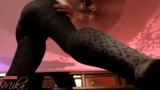 Leg & Butt Worship in Stockings - Surprise at End