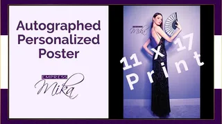 Autographed Personalized Poster