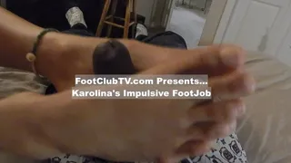 Karolina's First Footjob