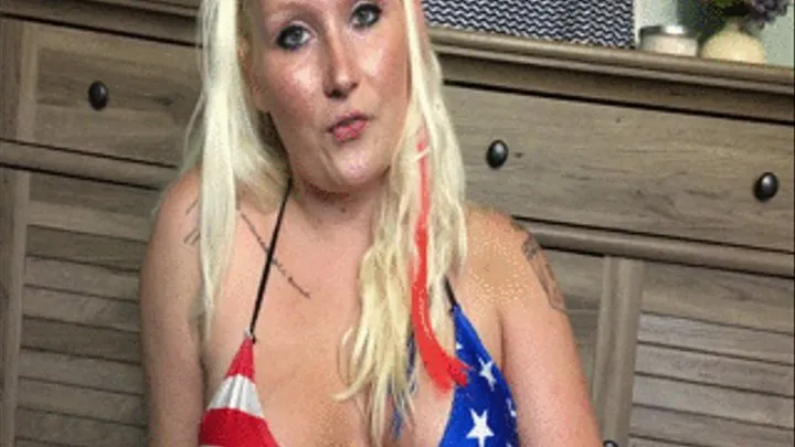 Red White & Fuck Machine Cum