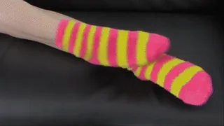 Fluffy Socks and Toe Footjob Starring Kendra Heart