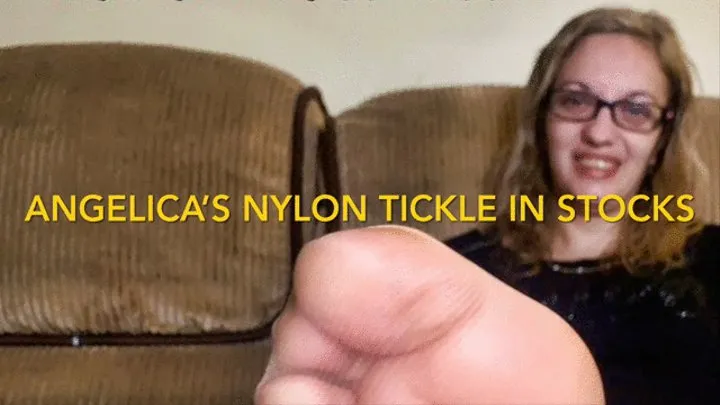 Angelica's Nylon Feet Tickled in Stocks