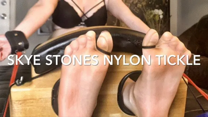 Skye Stone's Nylon Tickle in Stocks