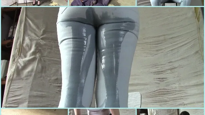 Leather jeans, jeans treggings and jeggings (Humiliating, smoking, pissing)