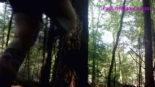 Sh**ing in the forest during the race