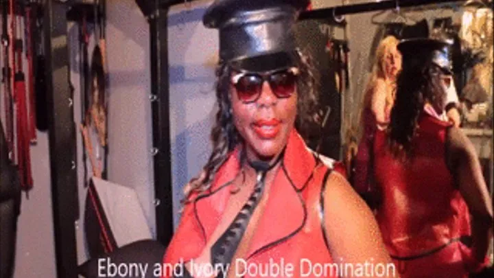 Goddess Dionne and her assistant in the dungeon teaching slave a lesson