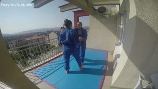 Gabi and Kika in a Judo Demonstration Fight
