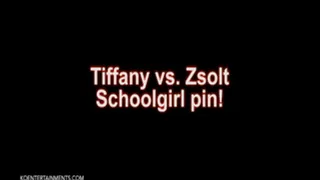 Tiffany vs. Zsolt, Schoolgirl Pin - 17'