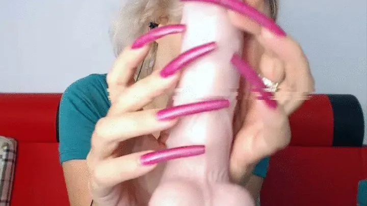 pink extremal long nails