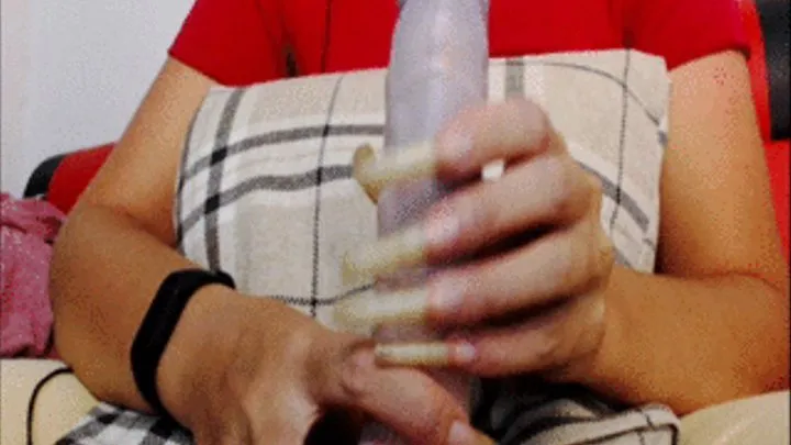 long nails handjob