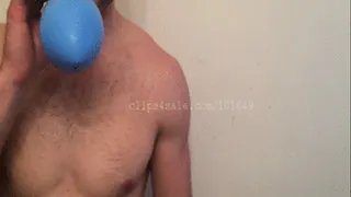 Chris Blowing and Popping Balloons Video1