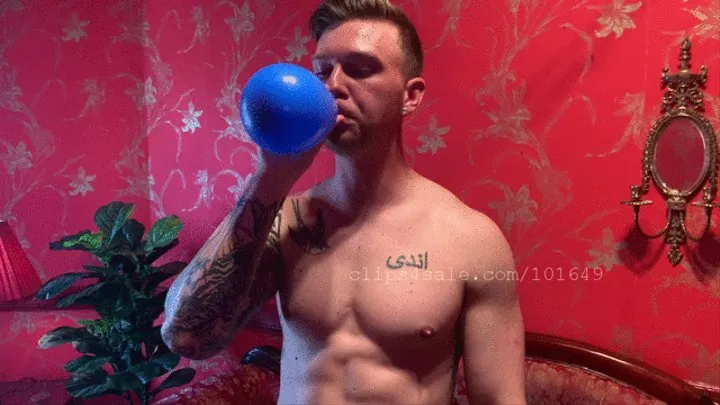 Andy Blowing Balloons Video 1