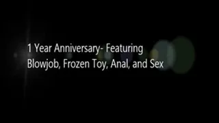 Frozen Dildo Pussy and Anal