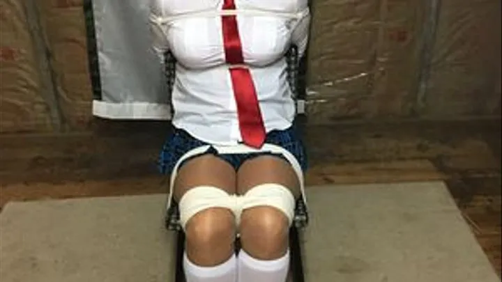 SCHOOL GIRL!! ROPE BONDAGE