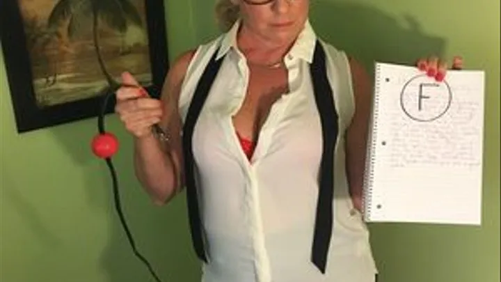 TEACHER IS "BOUND" TO CHANGE THE GRADE! MILF