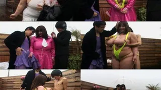 Two Men Worship Giant Tits Under the Rain! - Full version