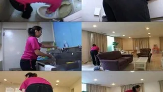 Jun Shows Her Fierceness in Cleaning the Entire House! - Part 2 (Faster Download)