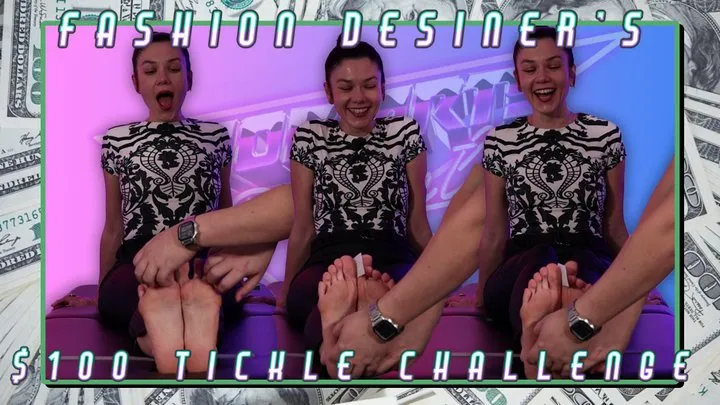 Fashion Designer Takes The $100 Tickle Challenge - Spontaneous Shoot!!!