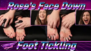 Rose's Face Down Foot Tickling!