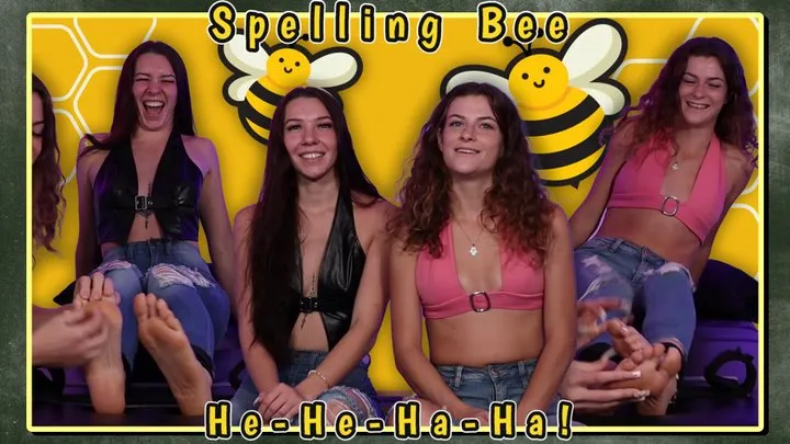 TICKLE GAMES: Spelling Bee-he-he-ha-ha! - Loser Goes To Tickle Detention!