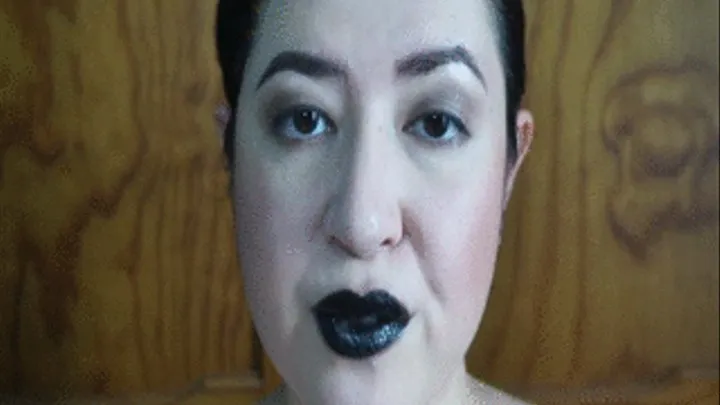 Black lipstick cuck humiliation