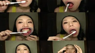 Tongue Brushing with Spit! - Full version