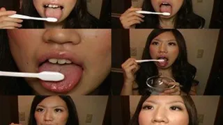 Funny Lady's Silly Toothbrush!