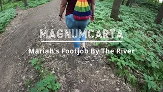 Mariah's Footjob By The River