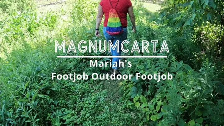 Mariah's Outdoor Footjob