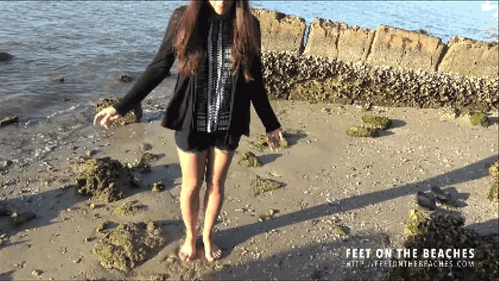 Logan Lace Enjoys the Beach Between Her Toes