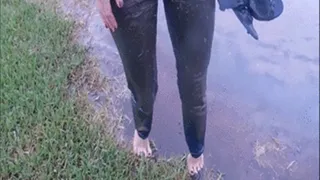 Playing in Mud wearing Tight Jeans Part 2